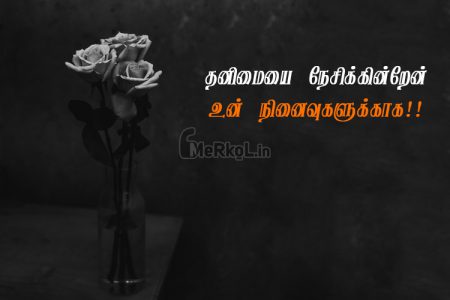 Tamil kavithai | காதல் வலி கவிதை – தனிமையை நேசிக்கின்றேன்