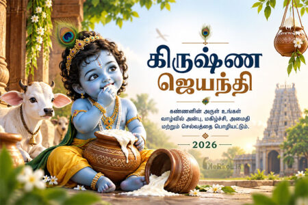 இனிய கிருஷ்ண ஜெயந்தி நல்வாழ்த்துக்கள்-2026