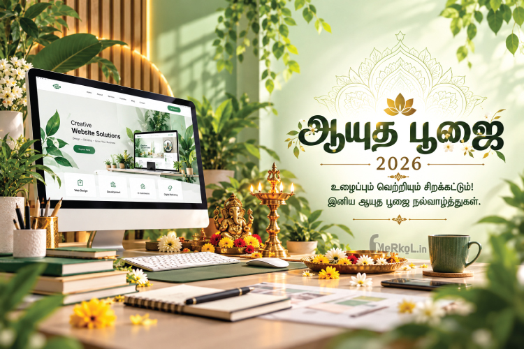 ஆயுத பூஜை 2026 வாழ்த்து படம் - Ayudha Pooja Wishes